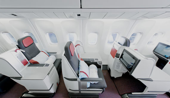 Die neue Austrian Business Class setzt Maßstäbe Bildnachweis: Austrian Airlines