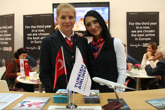 Charmante Betreuung am Turkish Airlines Messestand