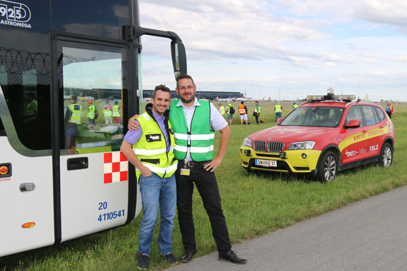 Eventmanager Thomas Gamharter und unser Busfahrer Christoph Schweiger